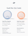 Saalt Menstrual Disc Duo | Size Guide | The Period Co.