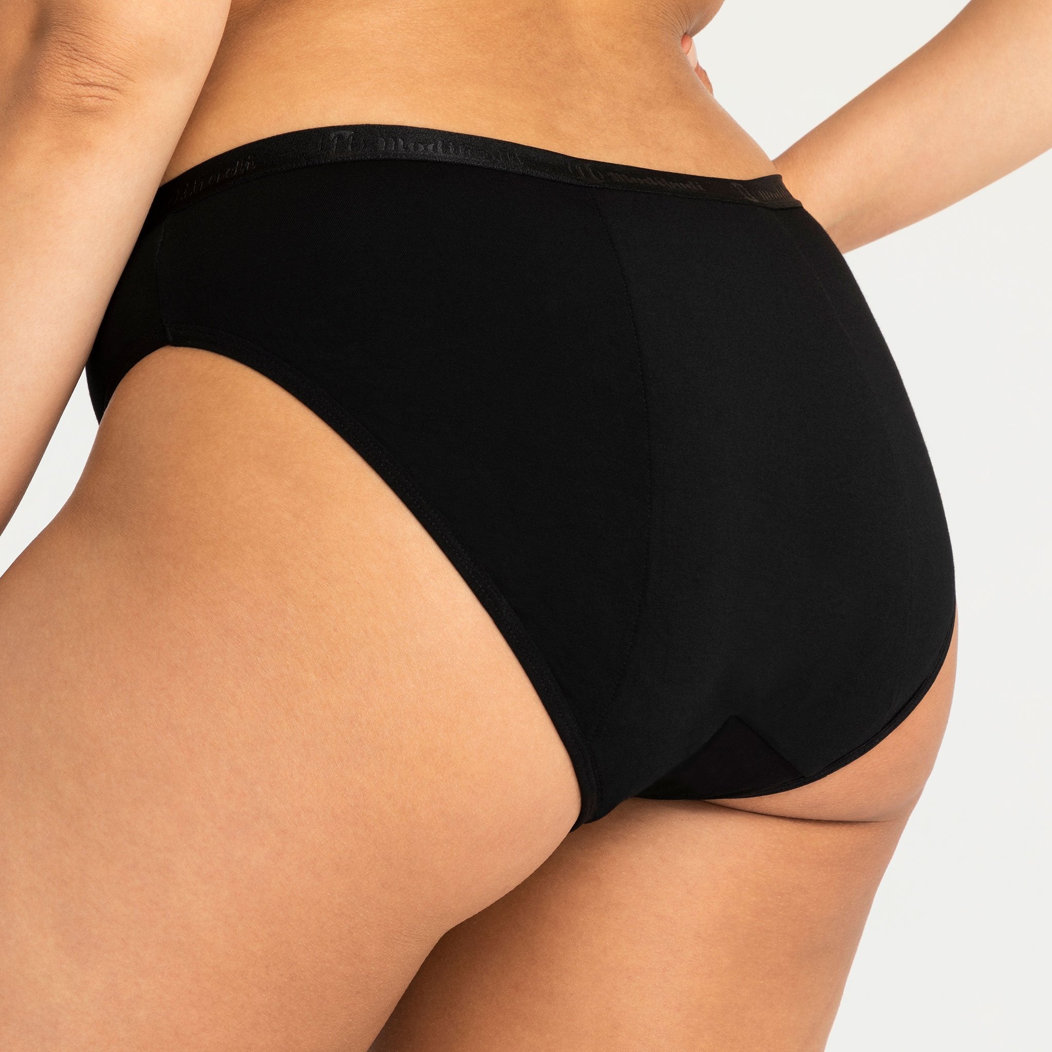Modibodi Modibodi Period Underwear Classic Bikini Light-Moderate Black  06/2XS 2024, Buy Modibodi Online