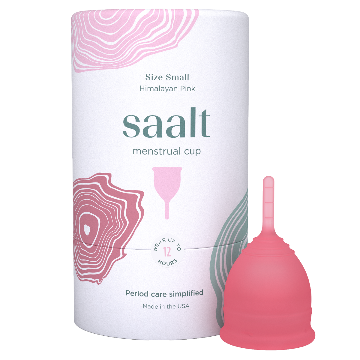 Saalt Menstrual Cup | Himalayan Pink Small | The Period Co.
