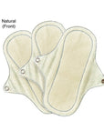 Eco Femme Washable Cloth Pantyliners | Natural (Front) | The Period Co.