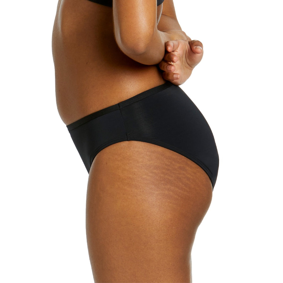 Love Luna Swim Period Bikini Brief | Black | The Period Co.