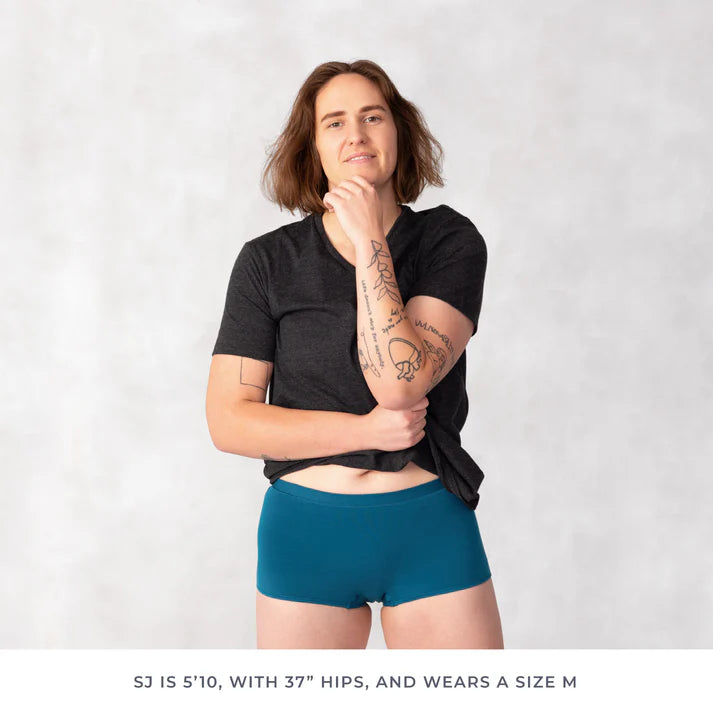 Saalt Wear Period Comfort Boyshort - Heavy