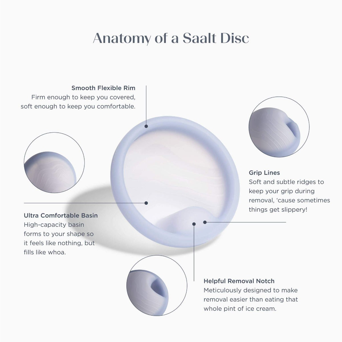 Saalt Menstrual Disc Duo - Soft, Reusable Silicone, Hong Kong