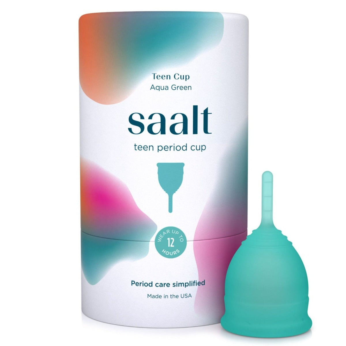 Saalt Teen Menstrual Cup | Aqua Green | The Period Co.