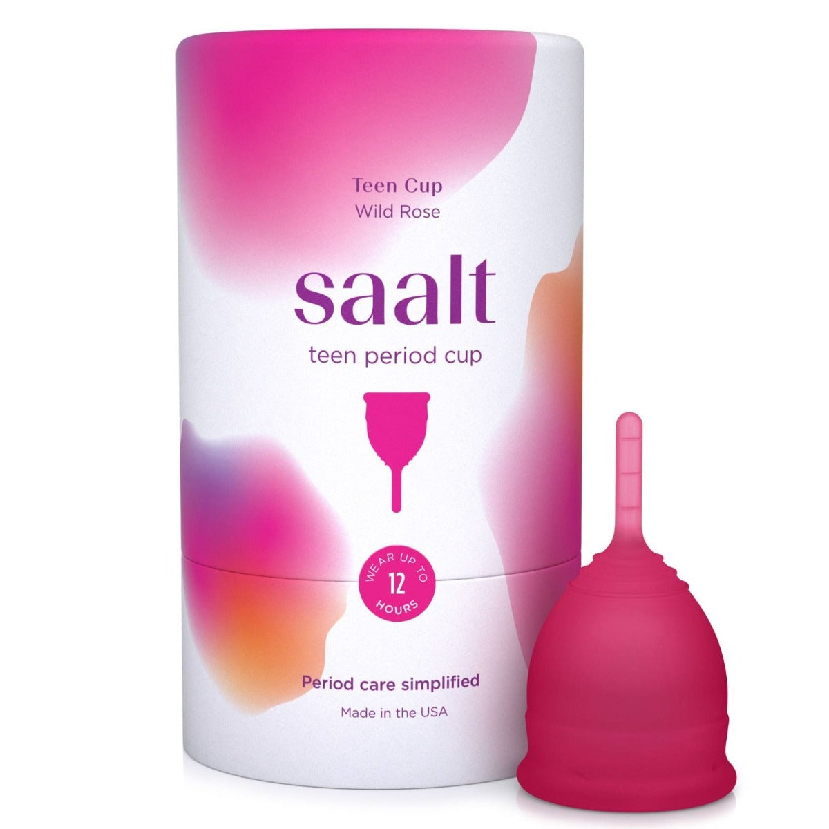 Saalt Teen Menstrual Cup | Wild Rose | The Period Co.