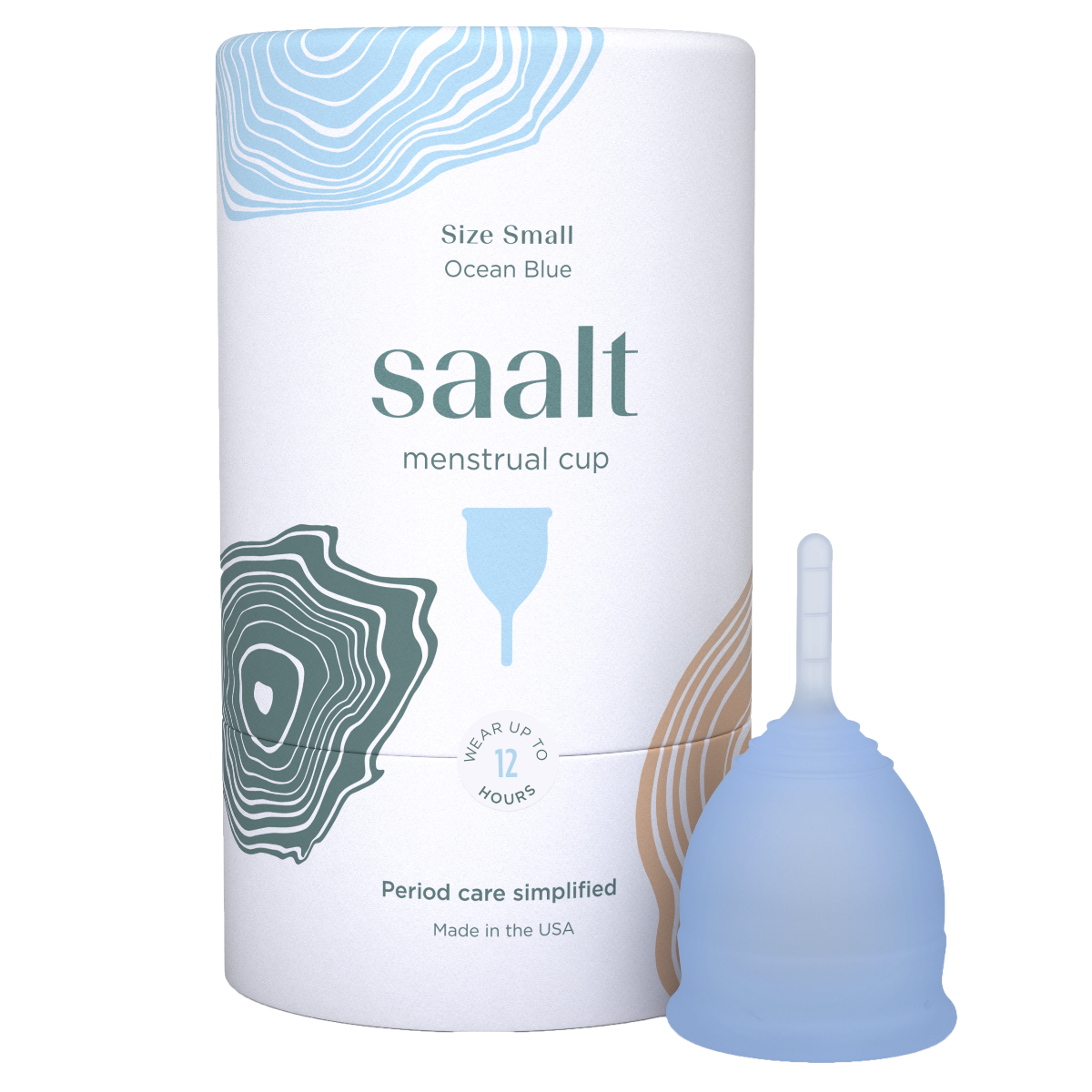 Saalt Menstrual Cup | Ocean Blue Small | The Period Co.