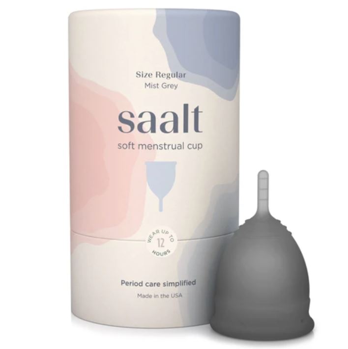 Saalt Soft Menstrual Cup | Mist Grey Regular | The Period Co.