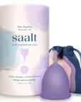 Saalt Soft Menstrual Cup | Mountain Iris Regular | The Period Co.