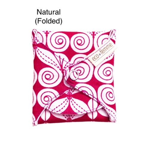 Eco Femme Washable Cloth Day Pad | Natural (Folded) | The Period Co.