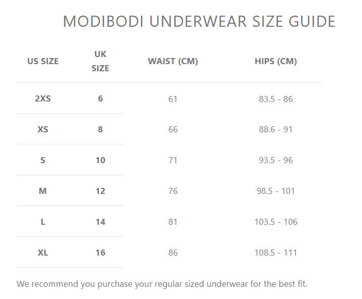 Modibodi Period Underwear Classic Bikini - MAXI-24Hrs Absorbency