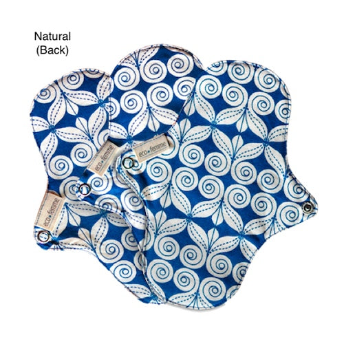 Eco Femme Washable Cloth Pantyliners | Natural (Back) | The Period Co.